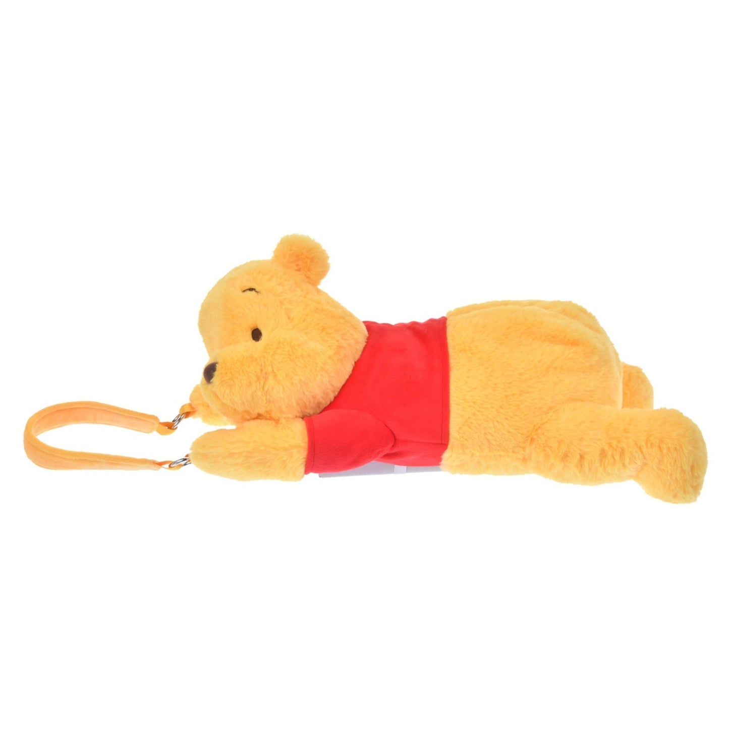 Japan Tokyo Disney Store Pooh Tissue Box Cover with Carabiner Hanging Type