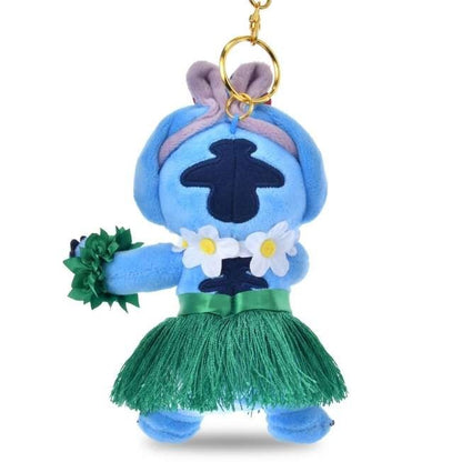 Japan Tokyo Disney Store Stitch Plush Toy Keychain Stitch Aloh