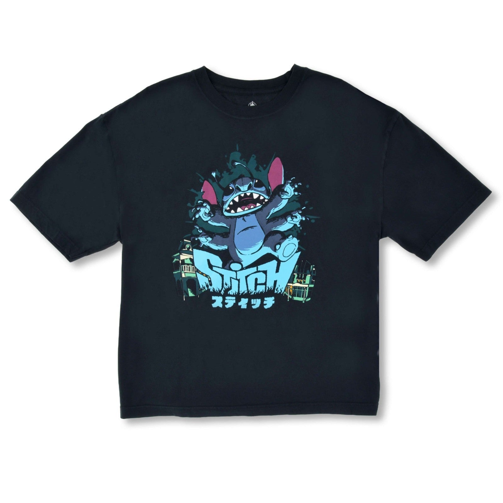 Japan Tokyo Disney Store Stitch Short-Sleeve T-Shirt Blue Size L XL STITCHZILA