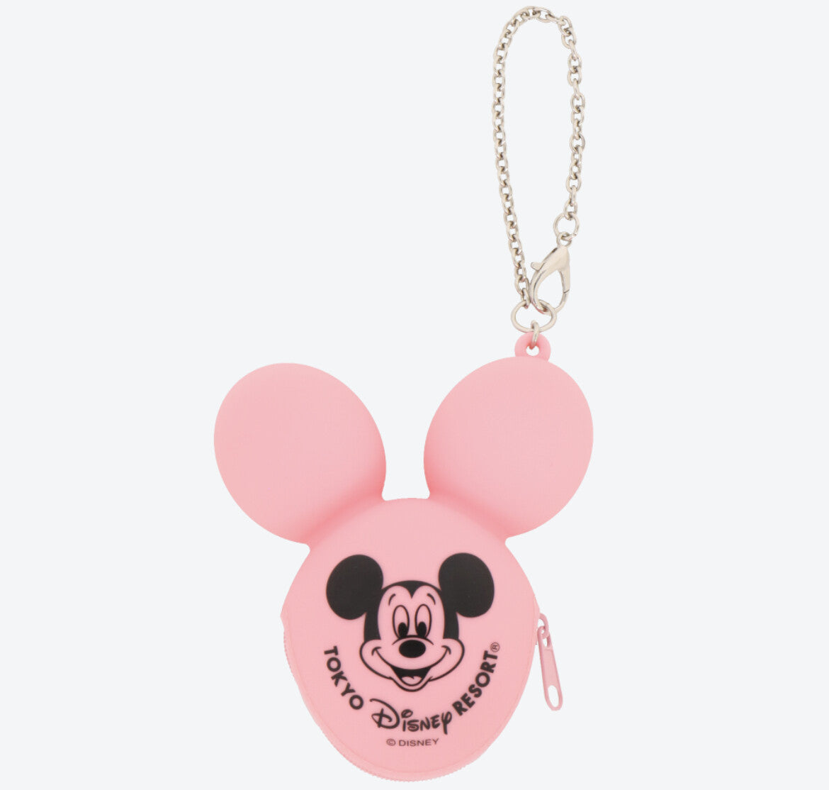 Japan Tokyo Disney Resort Mickey balloon Bag Charm Keychain pouch pink