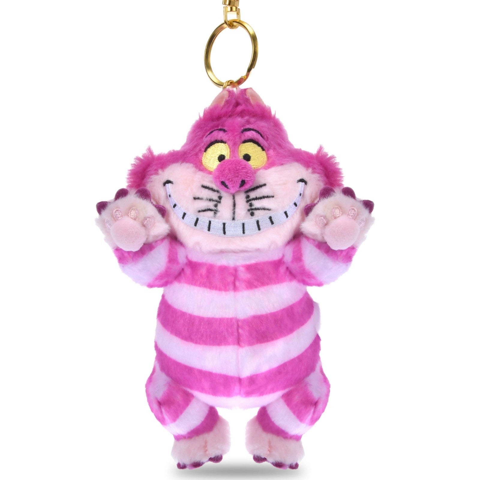 Japan Tokyo Disney Store Cheshire Cat Plush Toy Keychain Animal Touch Alice