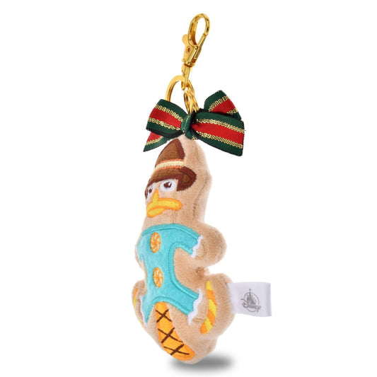 '+Japan Tokyo Disney Store Agent P Plush Toy Keychain Christmas Cookies 2025
