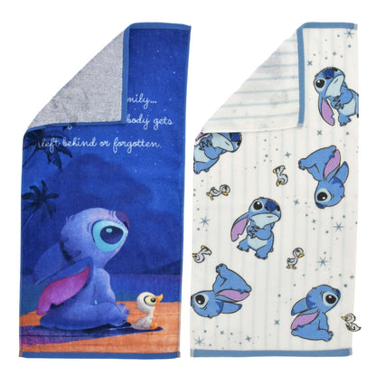 Japan Tokyo Disney Store Stitch  Face Towel Set Nostalgia
