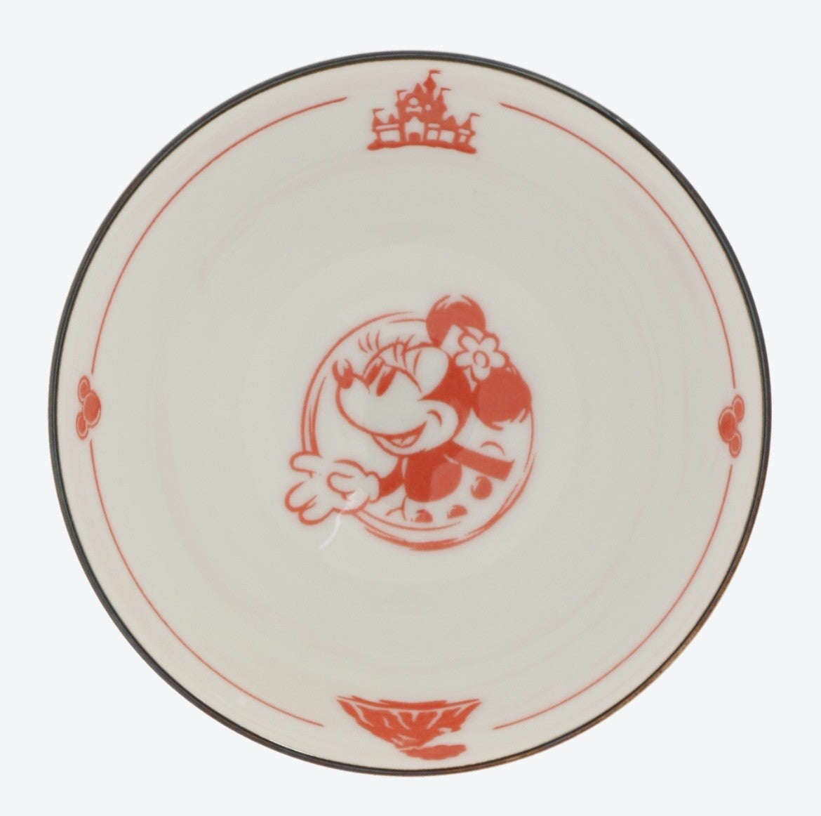 Japan Tokyo Disney Resort Minnie Mouse Rice Bowl Japanese Tableware 2025