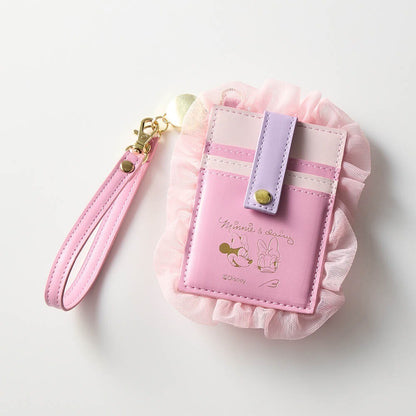 Japan Disney Fantasy Shop Bellemaison Minnie and Daisy Ribbon Motif Pass Case