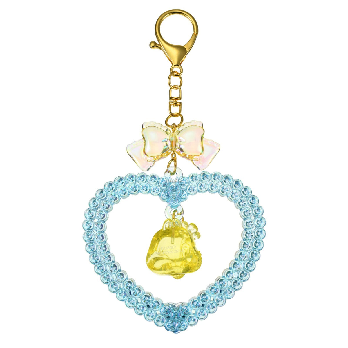 Japan Tokyo Disney Store Clarice Chip and Dale Keychain Heart Glitter Lovely Fes