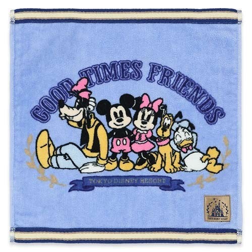 Japan Tokyo Disney Resort GOOD TIMES FRIENDS Mickey Mouse Wash Towel