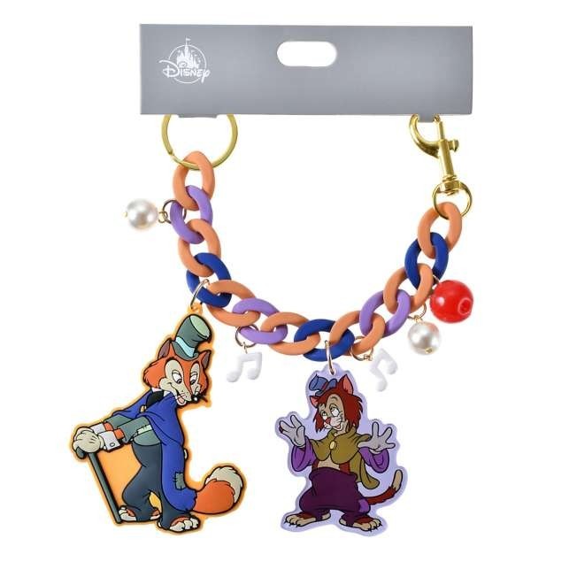 Japan Tokyo Disney Store Honest John Gideon Keychain Jingling Colorful Keychain