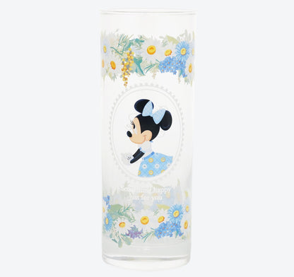 Japan Tokyo Disney Resort Store Mickey Minnie Blue Ever After cup glass
