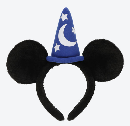 Japan Tokyo Disney Resort Ears Headband fluffy black red ribbon FANTASIA Mickey
