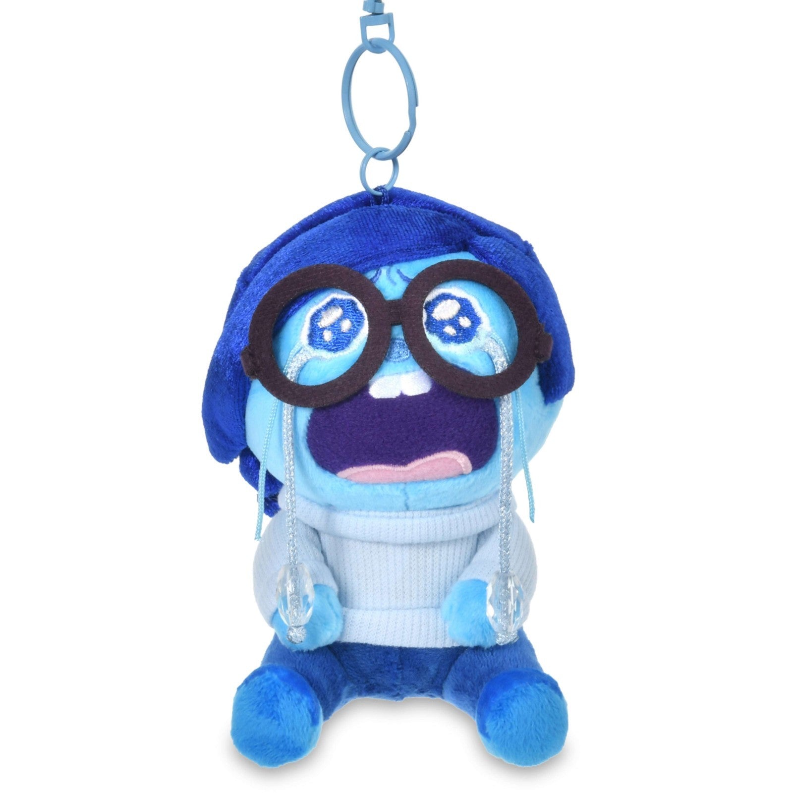 Japan Tokyo Disney Store Sadness Plush Toy Keychain Inside Out CRY AND WAIL
