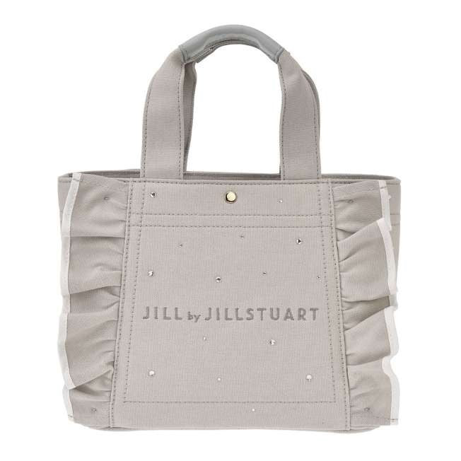 Japan Tokyo Disney Store Minnie JILL JILLSTUART Tote Bag Bag Charm Jeweled Frill
