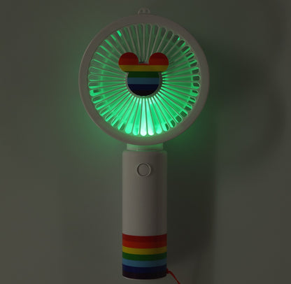 Japan Tokyo Disney Resort Electric fan Summer 2025 Glowing Light Rainbow