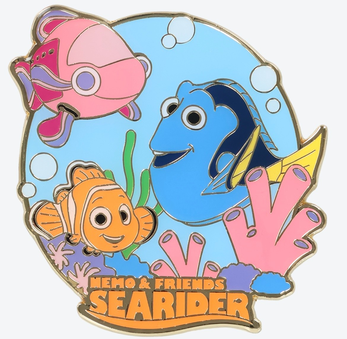 Japan Tokyo Disney Resort Pin Badge Nemo & Friends Sea Rider