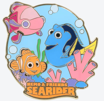 Japan Tokyo Disney Resort Pin Badge Nemo & Friends Sea Rider