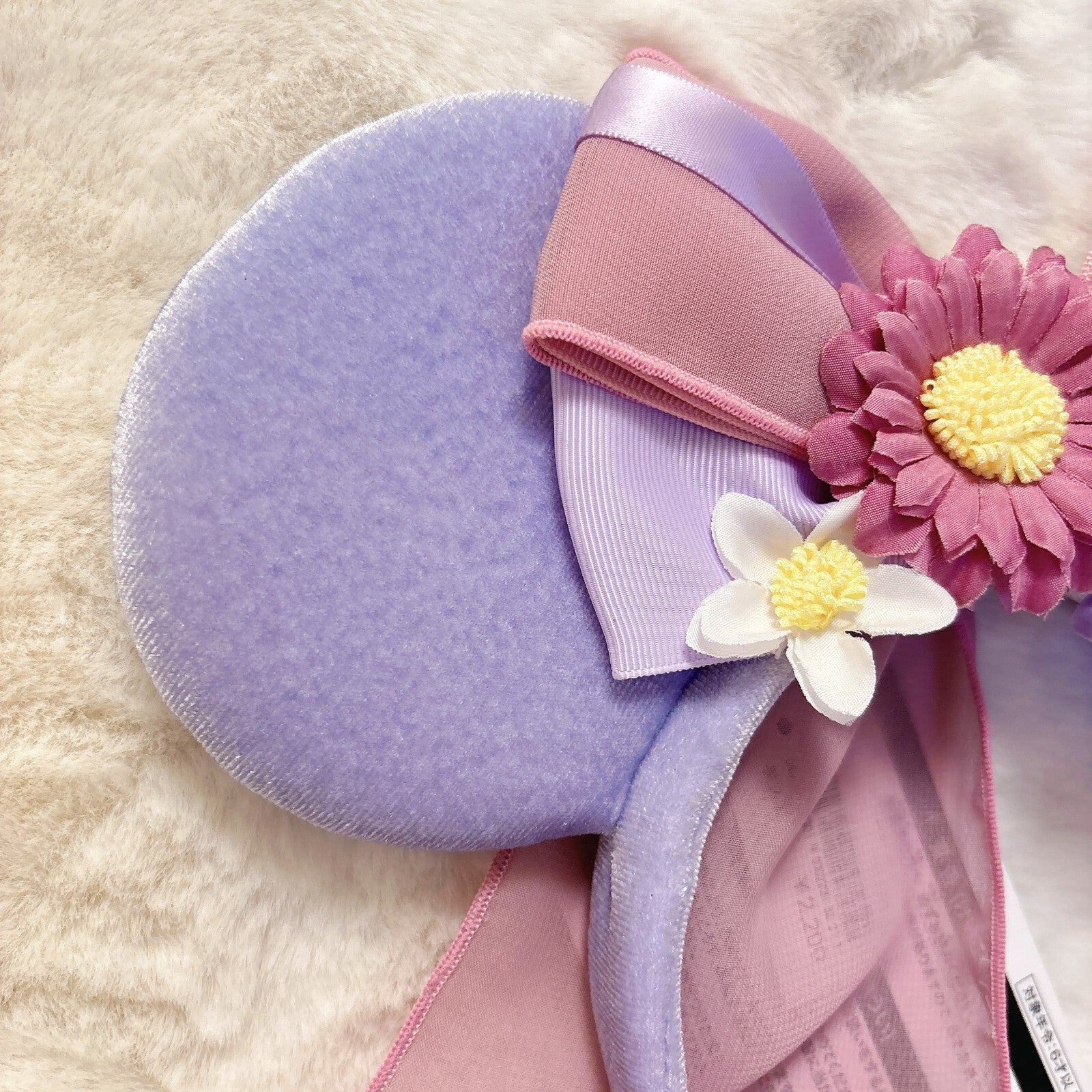 Japan Tokyo Disney Resort Headband Ears Flower Rapunzel Forest Fantasy Springs