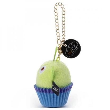 Japan Disney Takara Tommy Nui Pan Brett Plush Keychan Little Green Men cup cake
