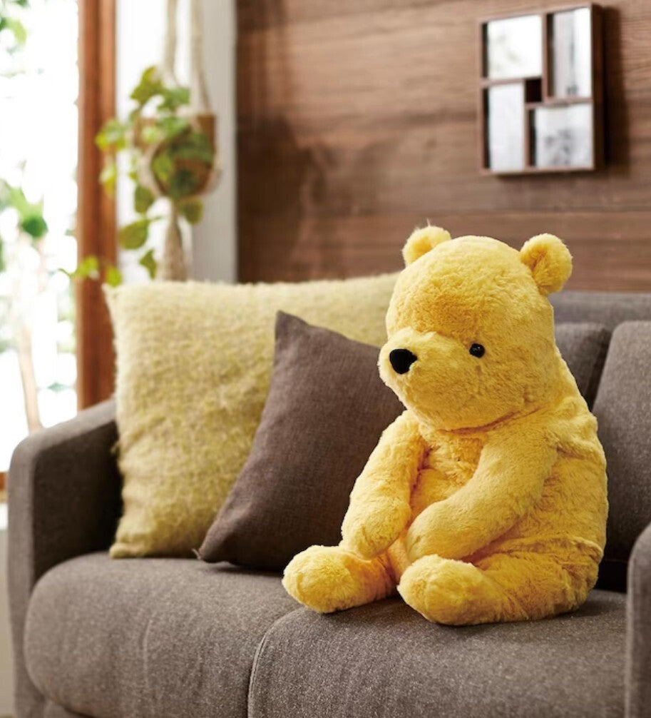 Japan Disney Classic Pooh Winnie the Pooh Retro Plush Toy Fluffy