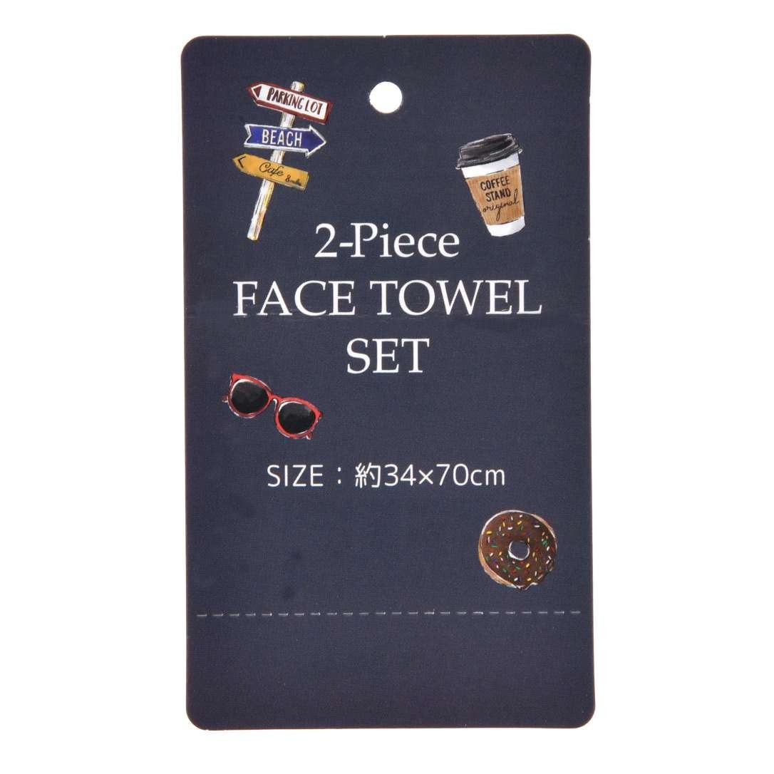 Japan Tokyo Disney Store Mickey Face Towel Set Summer Holiday