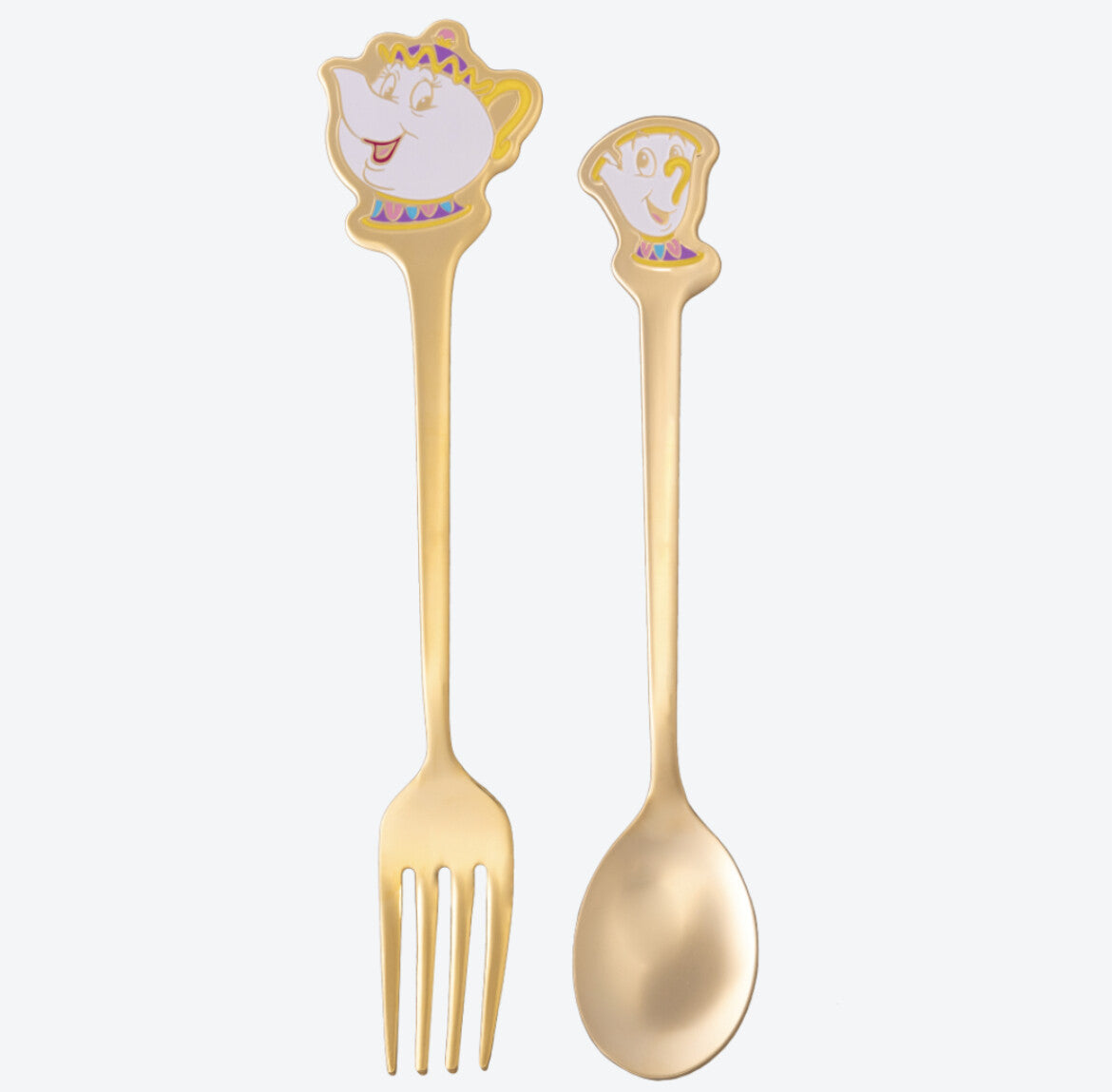 Japan Tokyo Disney Resort Fork & Spoon Cutlery Kitchen Beauty and the Beast 