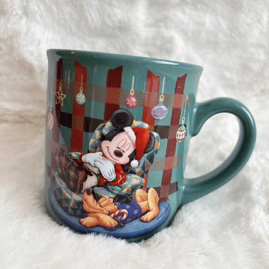 Japan Tokyo Disney Resort 2024 Christmas Mikey Minnie Pluto Holiday Mug