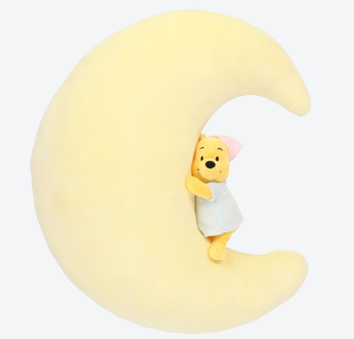 Japan Tokyo Disney Resort Winnie the Pooh Plush Toy cushion crescent moon