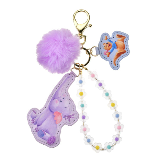Japan Tokyo Disney Store Roo & Lumpy Keychain Winnie the Pooh