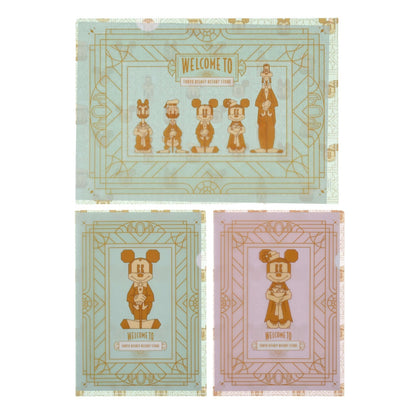 Japan Tokyo Disney Store Mickey Clear File Set Resort Store 1st Anniversary