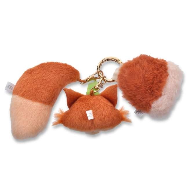 Japan Tokyo Disney Store Honest John Plush Toy Keychain Paw & Tail Pinocchio