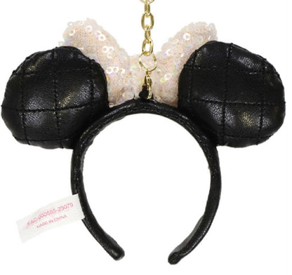 Japan Tokyo Disney Resort Minnie Sequin Headband Ears nuiMOs Keychain