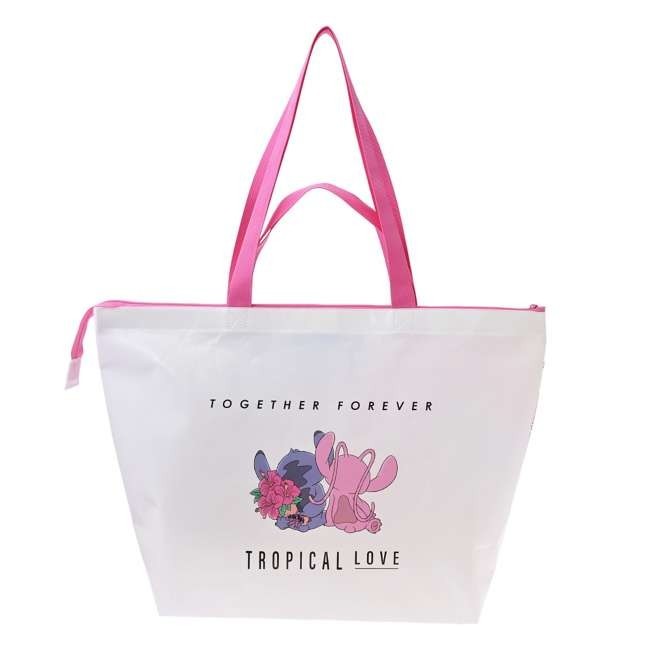 Japan Tokyo Disney Store Stitch & Angel Shopping Eco-Bag Size L