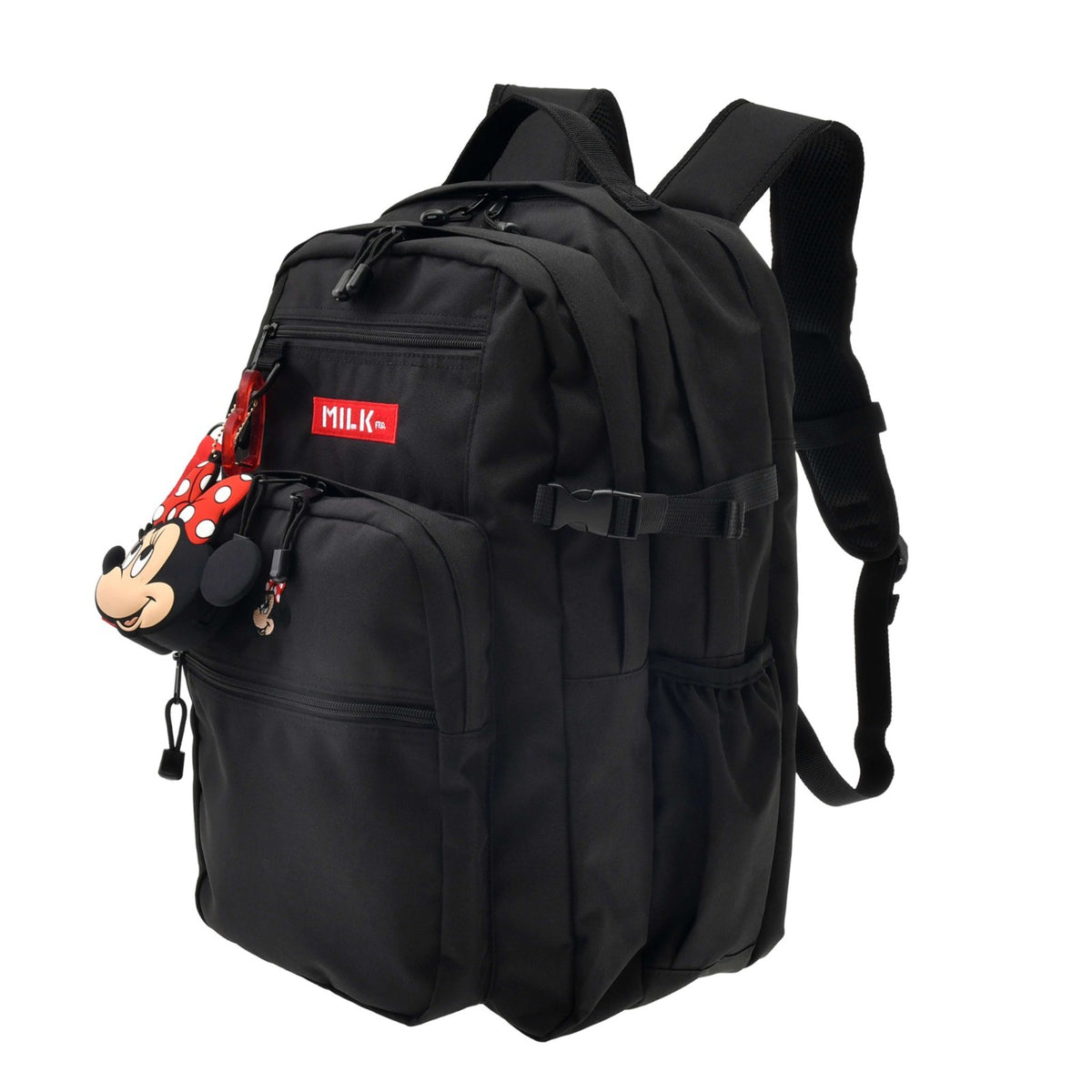 Japan Tokyo Disney Store Minnie MILKFED. Backpack 23L Charm Pouch Carabiner