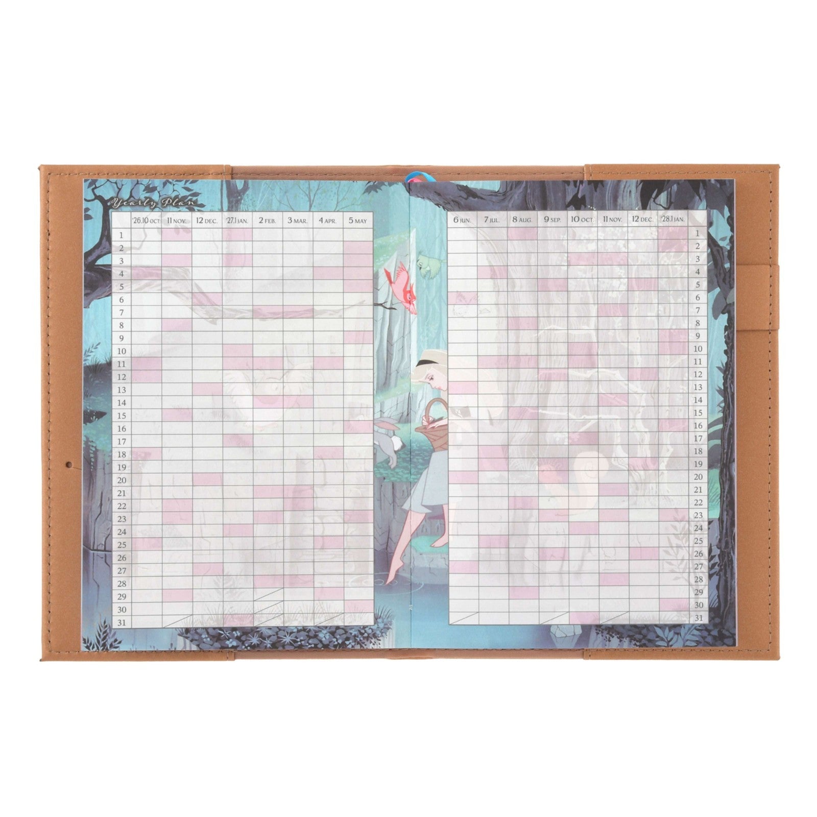 Japan Tokyo Disney Store Sleeping Beauty B6 Planner Schedule Book Diary 2027