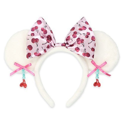 Japan Tokyo Disney Resort Headband With the Cherry on Top Minnie Ears Cap Hat