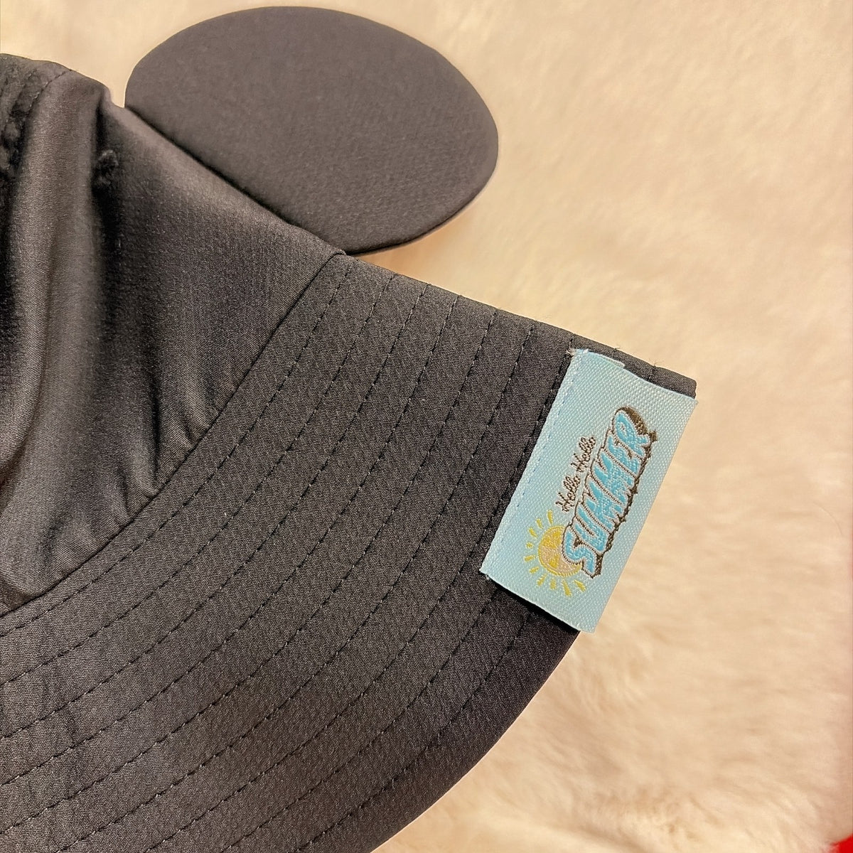 Japan Tokyo Disney Resort Mickey Hat Hello Summer Cap Ears Black