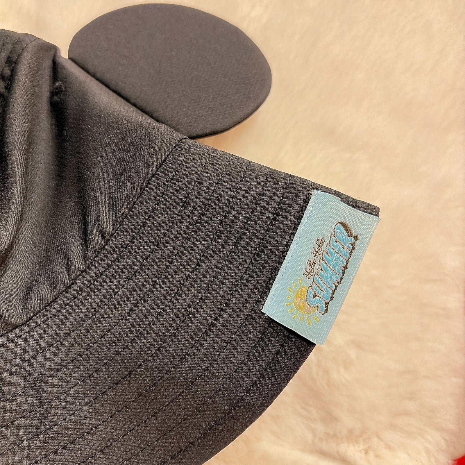 Japan Tokyo Disney Resort Mickey Hat Hello Summer Cap Ears Black