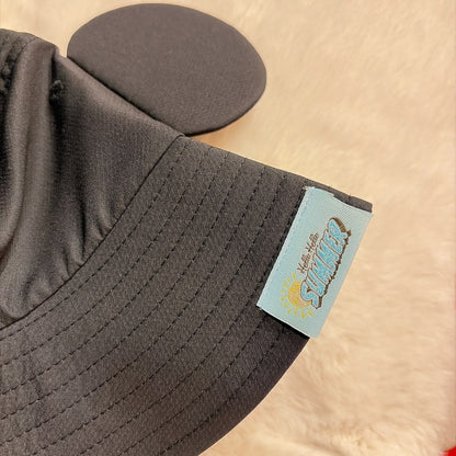 Japan Tokyo Disney Resort Mickey Hat Hello Summer Cap Ears Black