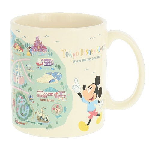 Japan Tokyo Disney Resort Big Mug Park Map Design