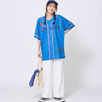 Japan Disney Fantasy Shop Bellemaison Stitch Baseball Shirt