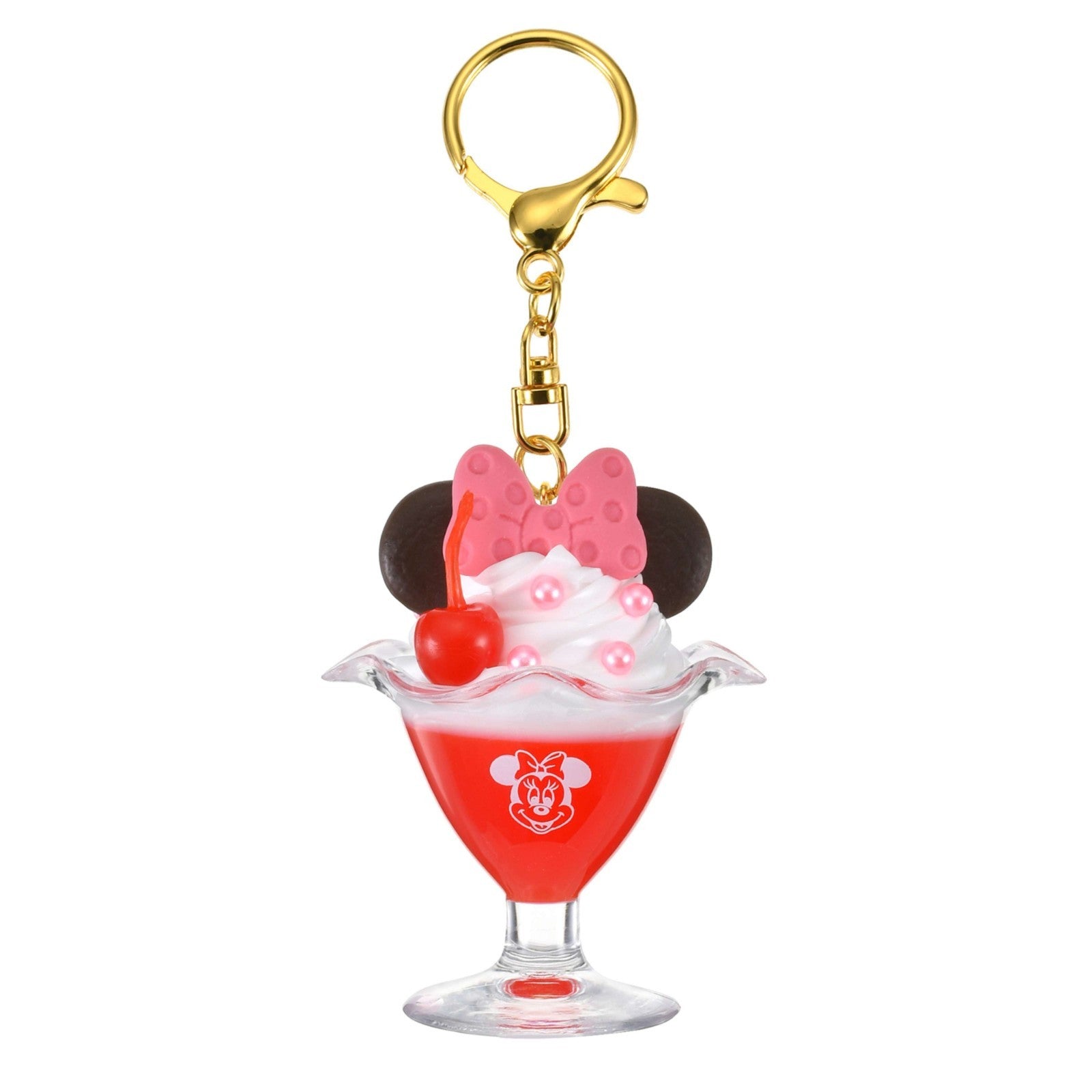 Japan Tokyo Disney Store Minnie Mouse Keychain Parfait Key chain Fes