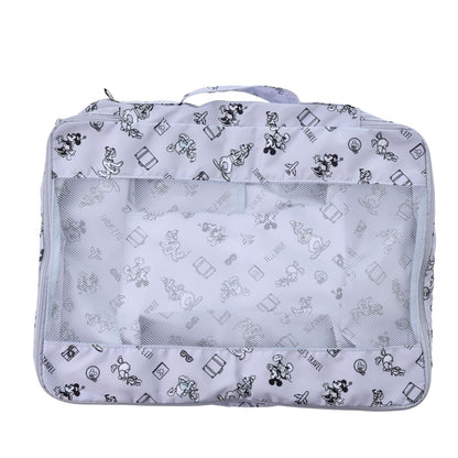 Japan Tokyo Disney Store Mickey Clothes Compression Storage Pouch L Purple