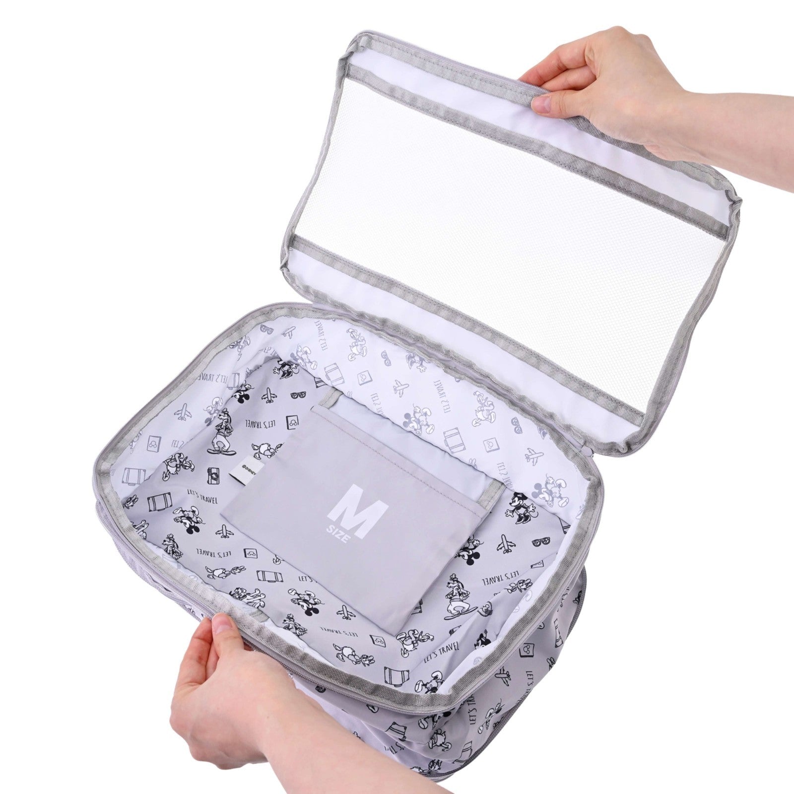 Japan Tokyo Disney Store Mickey Clothing Compression Storage Pouch M Travel