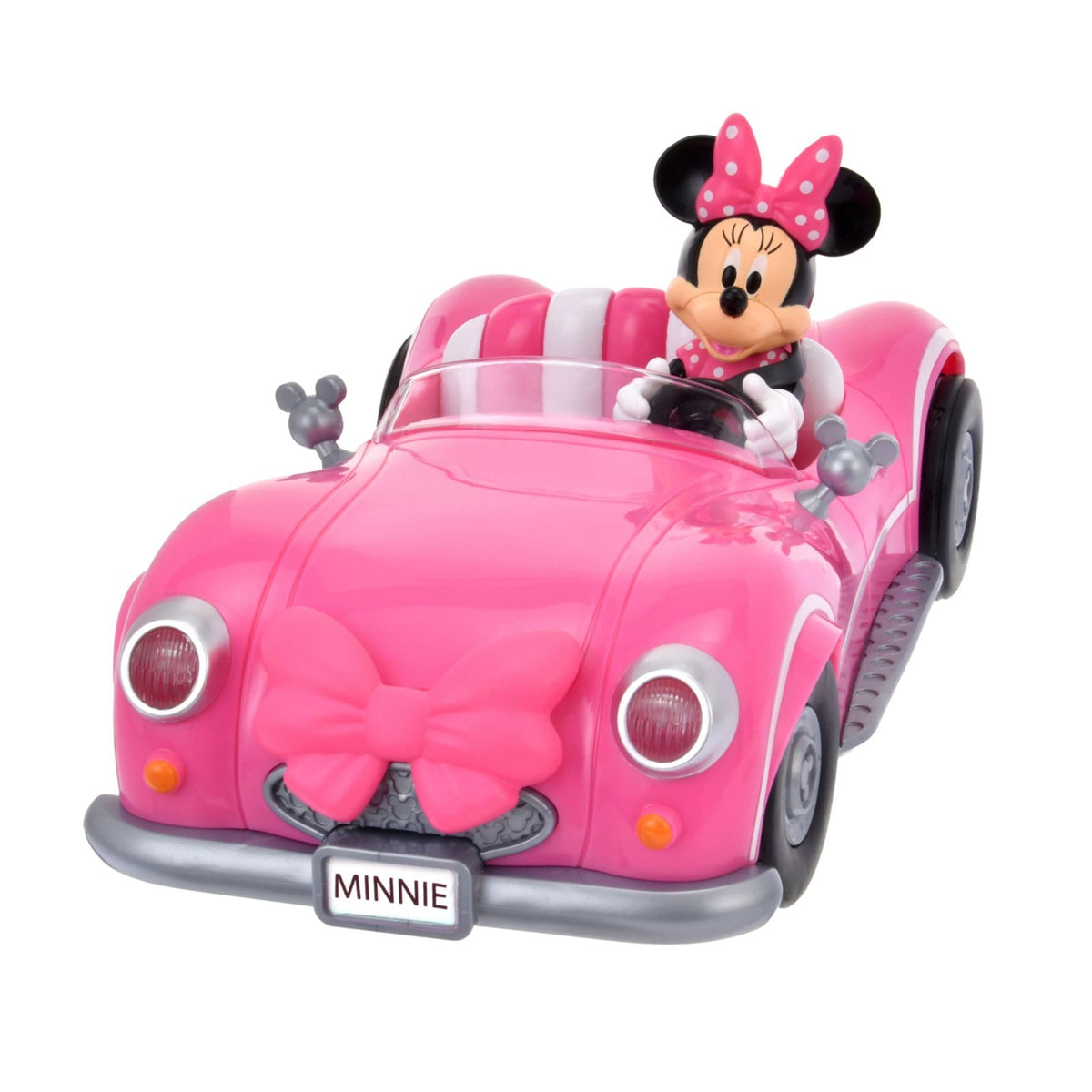 Japan Tokyo Disney Store Minnie Remote Control Toy Car Light Up & Sound Roadster