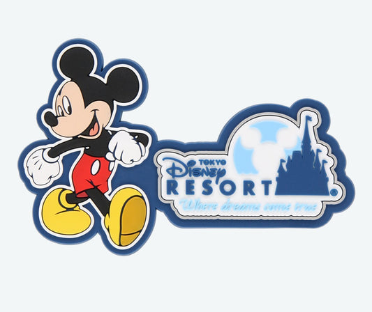 Japan Tokyo Disney Resort Magnet logo  Mickey Size Width 10 cm New!!
