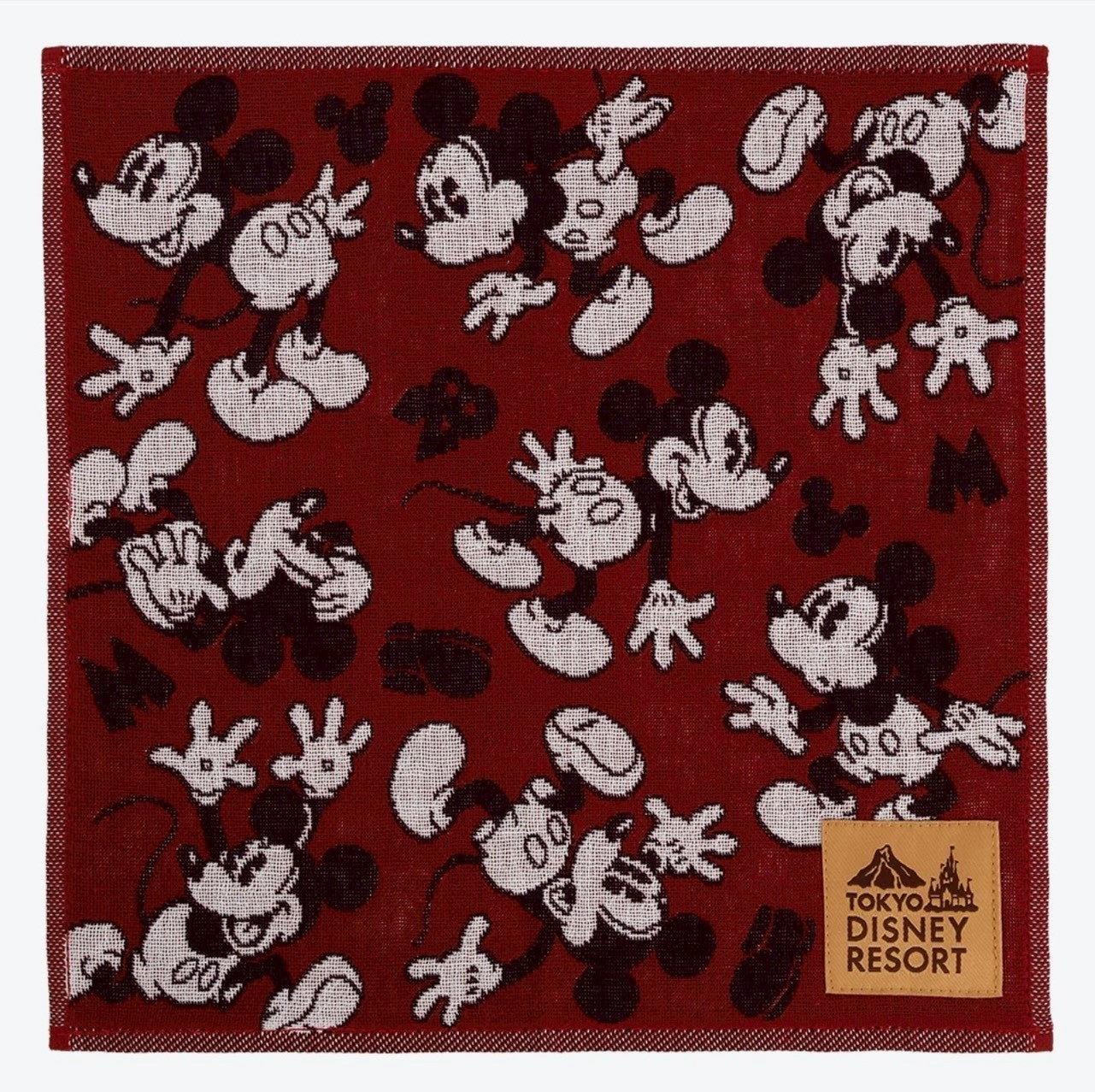 Japan Tokyo Disney Resort Mickey Mouse Mini Towel Handkerchief Red Limited 2026