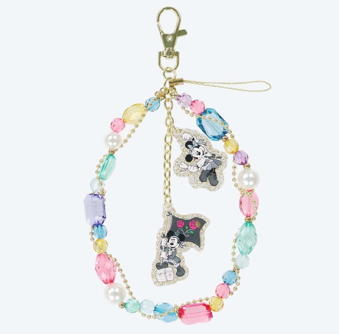Japan Tokyo Disney Resort Pirates of the Caribbean Minnie Strap With Sticker