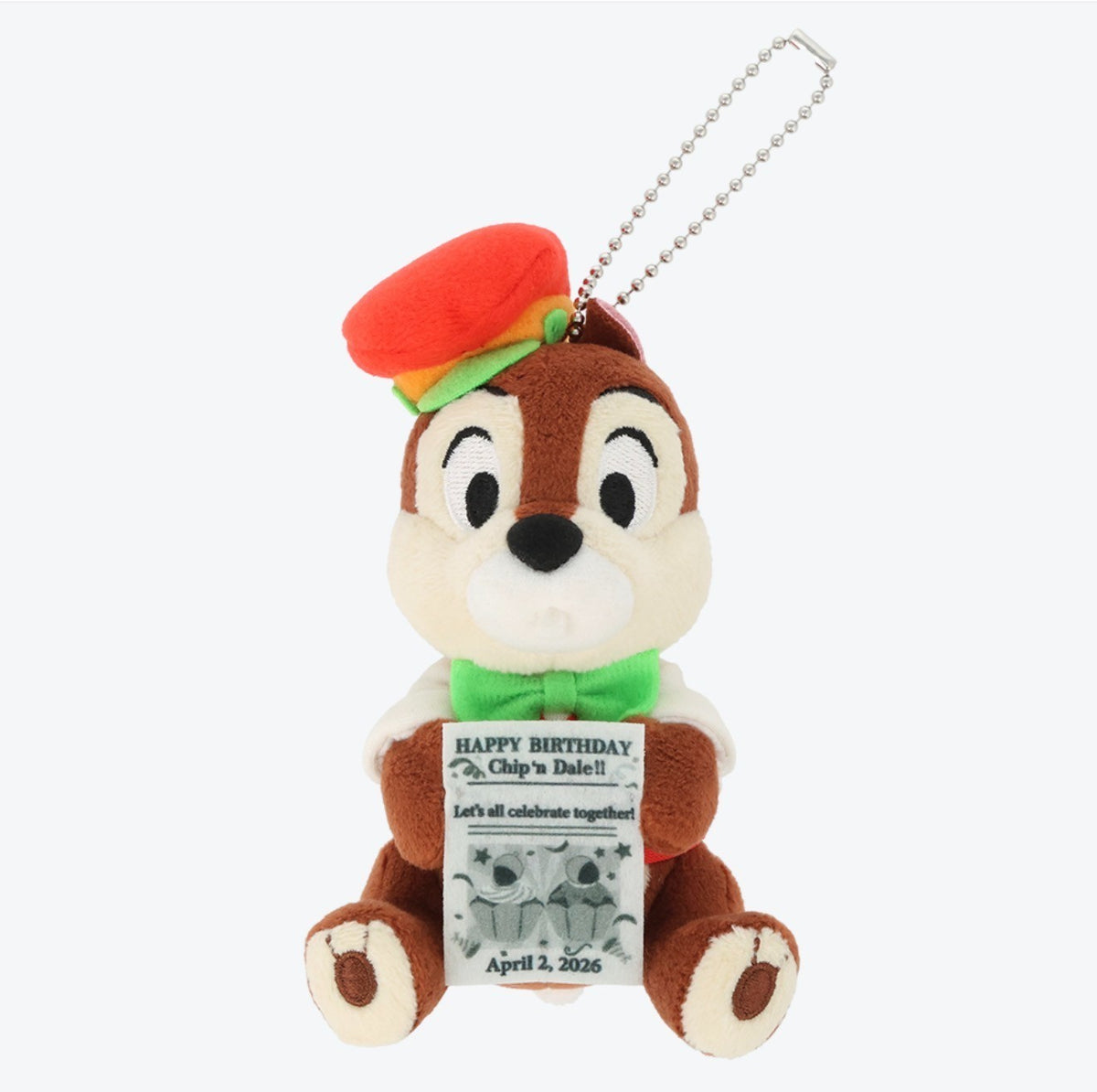 Japan Tokyo Disney Resort Chip Dale Plush Keychain Sets Happy Birthday 2026