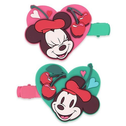 Japan Tokyo Disney Resort Hair Clip Set With the Cherry on Top Minnie