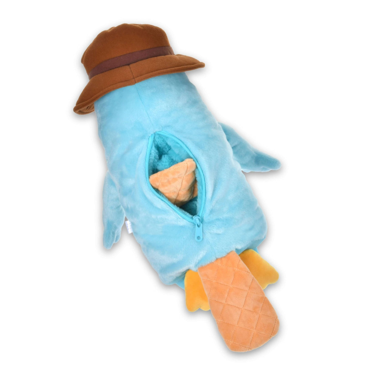 Japan Tokyo Disney Store Perry & Agent P Reversible Plush Toy Phineas and Ferb