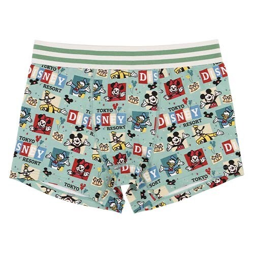 Japan Tokyo Disney Resort Let's go! Mickey Mouse Boxer Shorts